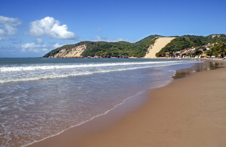 Natal, Rio Grande do Norte, Brazil. Ponta Negra beach and Morro do Careca