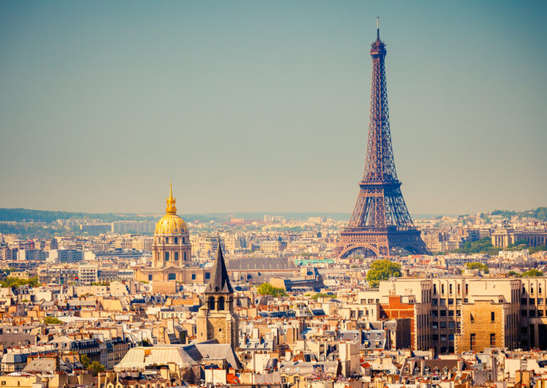 View,On,Eiffel,Tower,,Paris,,France