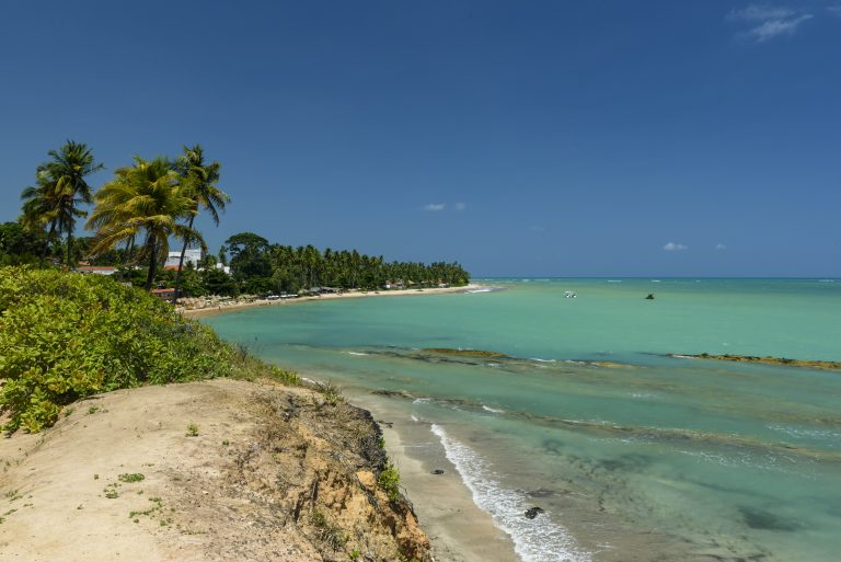 Japaratinga Beach, Alagoas, Brazil on February 10, 2022. Northeast Brazil