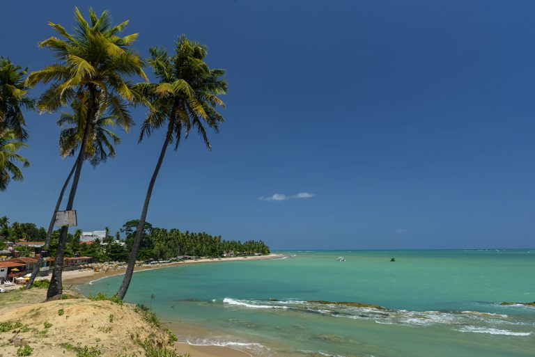 Japaratinga Beach, Alagoas, Brazil on February 10, 2022. Northeast Brazil