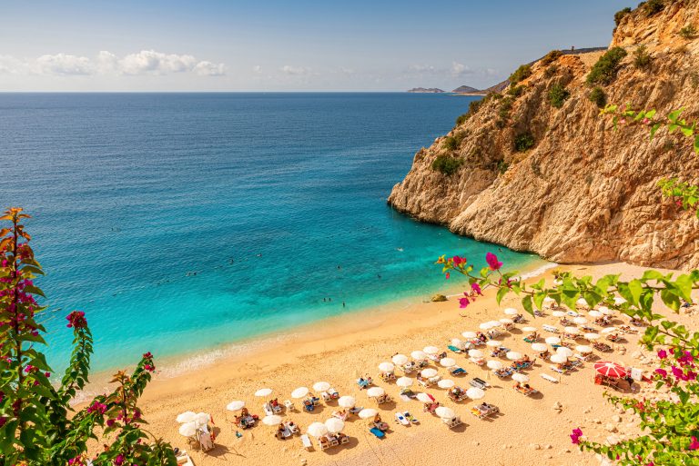 Kaputas,Beach,With,Blue,Water,On,The,Coast,Of,Antalya