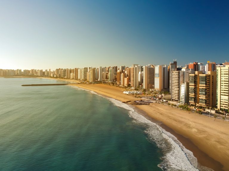 Aerial,View,Of,Fortaleza,City,Beach,,Ceara,State,,Brazil