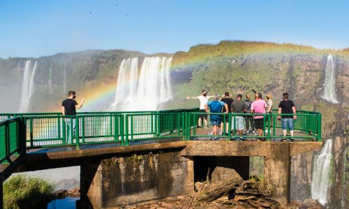 Foz,Do,Iguacu,,Brazil,-,21,June,,2020:,Tourists,With