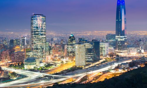 Santiago,,Region,Metropolitana,,Chile,-,A,View,Of,Modern,Buildings